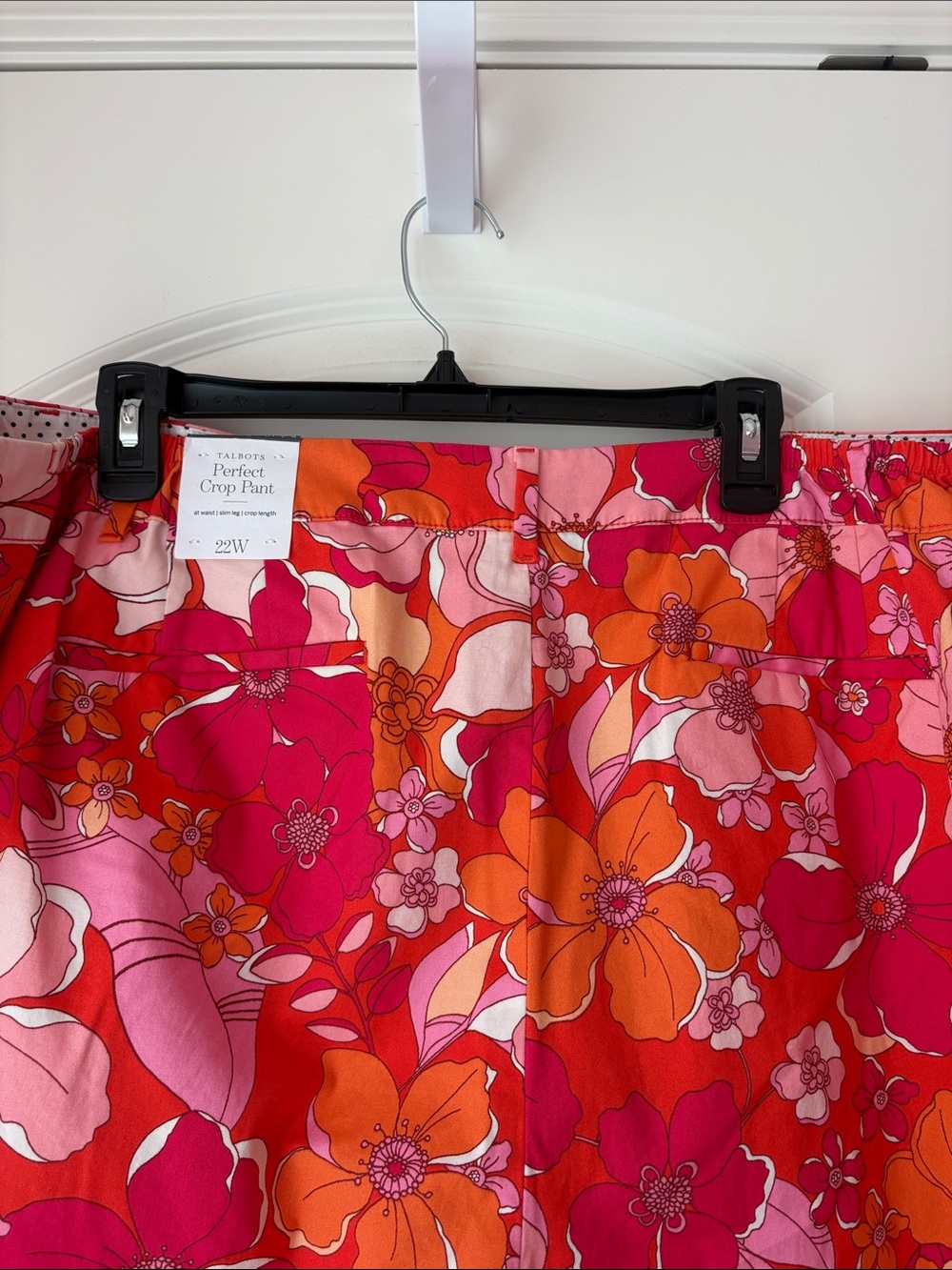 Talbots Pink & Orange Floral Perfect Crop Pant - Picture 7 of 11